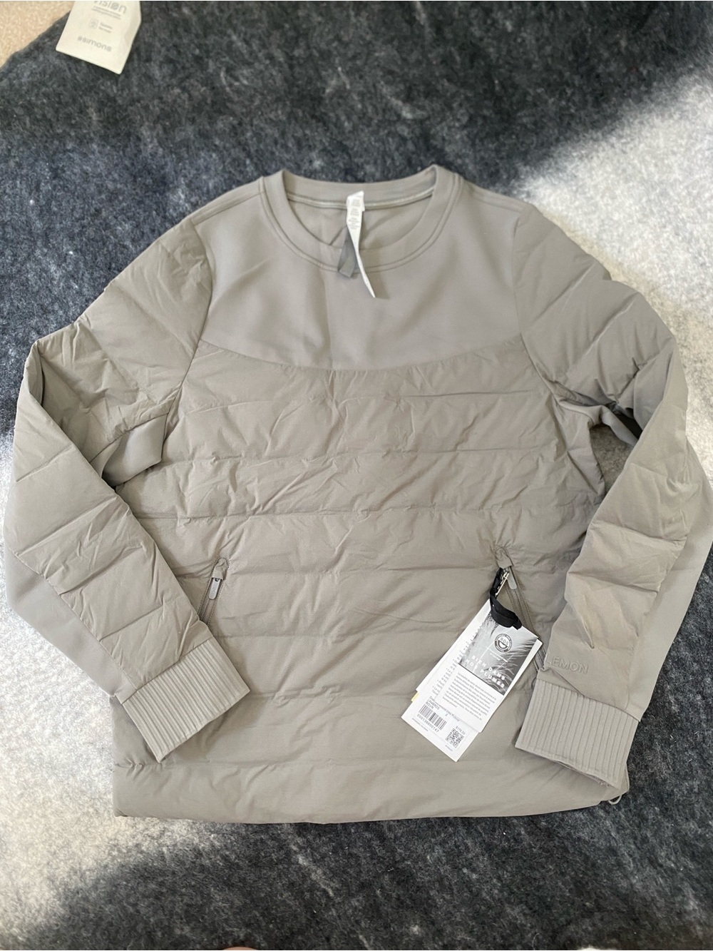 LULULEMON Quilted Pullover Sweater Down and Around Crew Pullover NWT